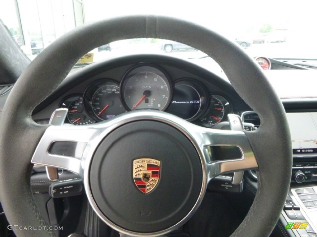 2013 Panamera GTS - Black / Black photo #20