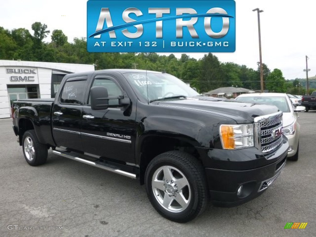 2014 Sierra 2500HD Denali Crew Cab 4x4 - Onyx Black / Ebony photo #1