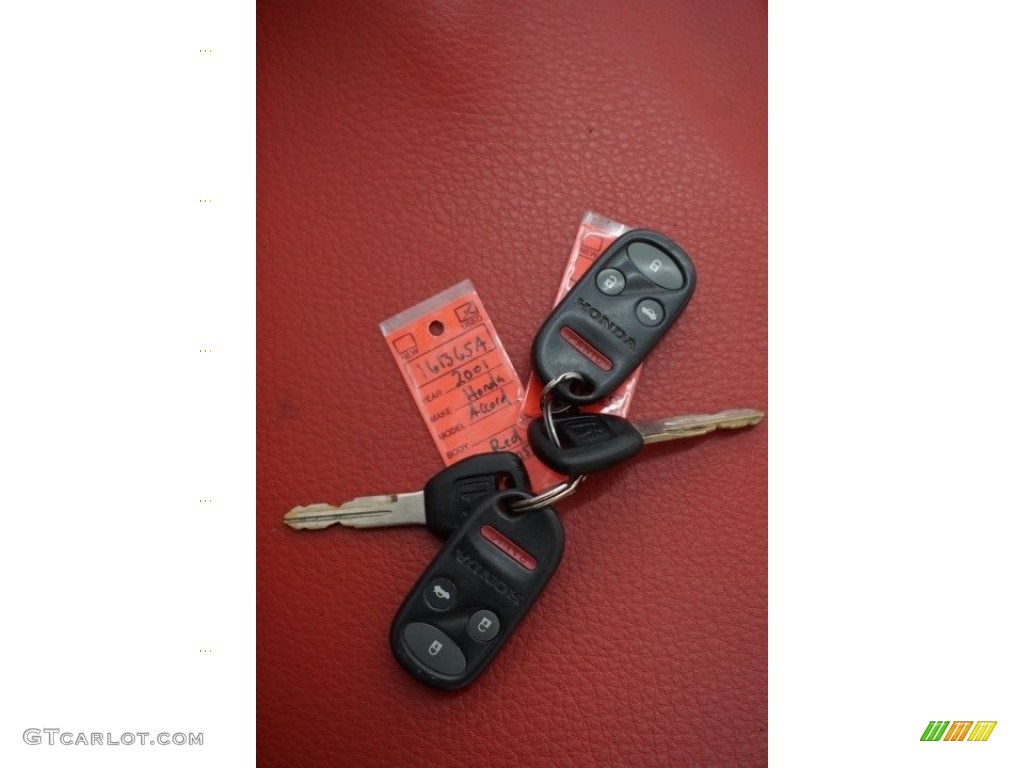 2001 Accord EX V6 Sedan - Firepepper Red Pearl / Ivory photo #41