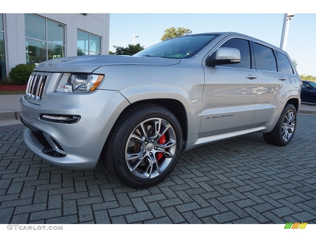 2012 Grand Cherokee SRT8 4x4 - Bright Silver Metallic / SRT Black photo #1