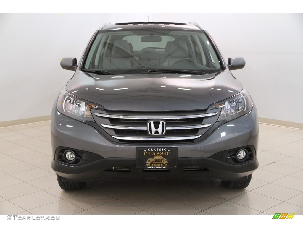 2014 CR-V EX-L AWD - Polished Metal Metallic / Gray photo #2