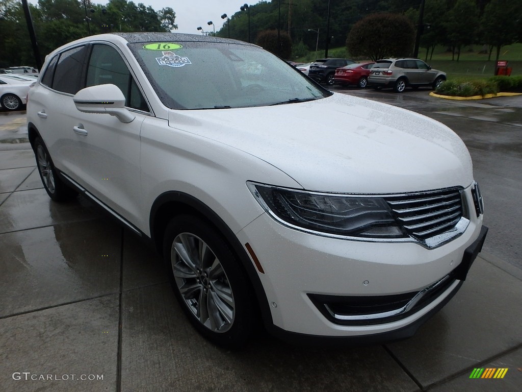 White Platinum 2016 Lincoln MKX Reserve AWD Exterior Photo #114692611
