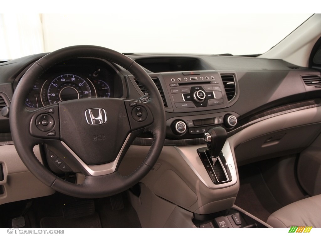 2014 CR-V EX-L AWD - Polished Metal Metallic / Gray photo #7