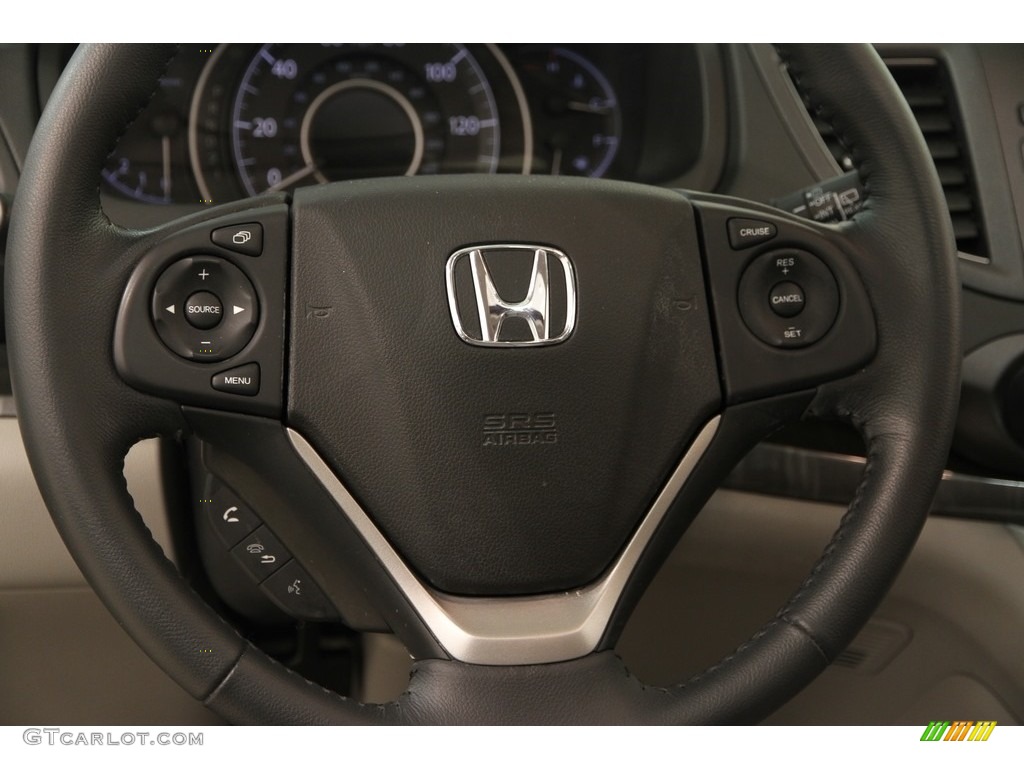 2014 CR-V EX-L AWD - Polished Metal Metallic / Gray photo #8