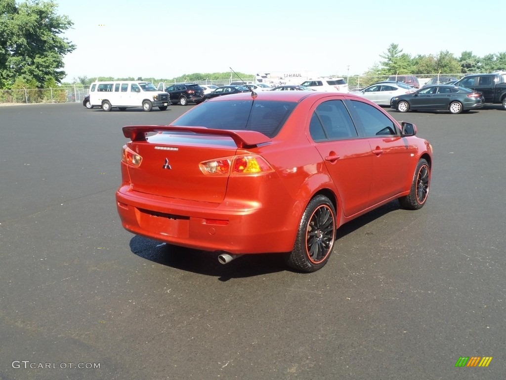 2008 Lancer ES - Rally Red Pearl / Black photo #2