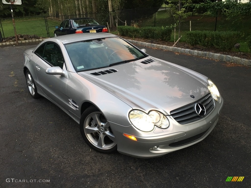 2005 SL 600 Roadster - Brilliant Silver Metallic / Charcoal photo #2