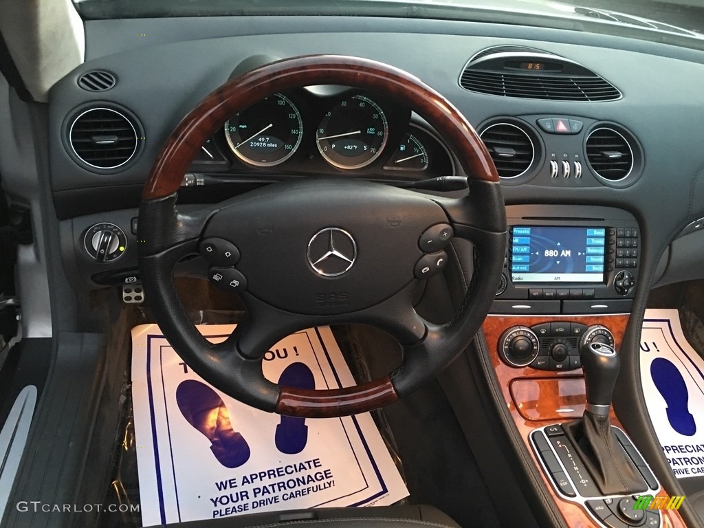 2005 Mercedes-Benz SL 600 Roadster Charcoal Dashboard Photo #114695494
