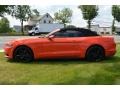2015 Competition Orange Ford Mustang EcoBoost Premium Convertible  photo #1