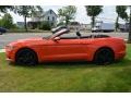2015 Competition Orange Ford Mustang EcoBoost Premium Convertible  photo #2