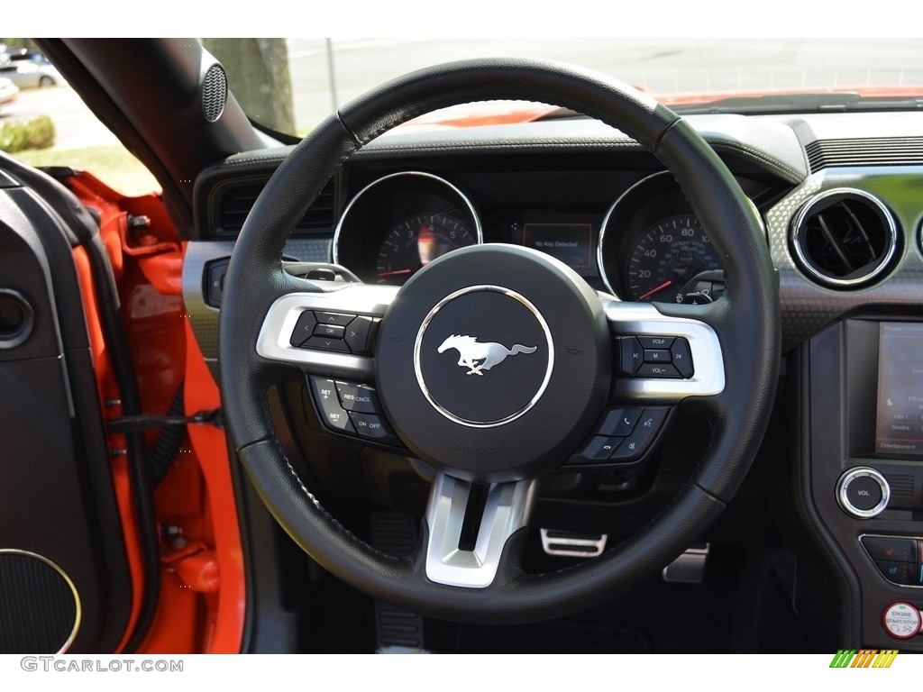 2015 Mustang EcoBoost Premium Convertible - Competition Orange / Ebony photo #15