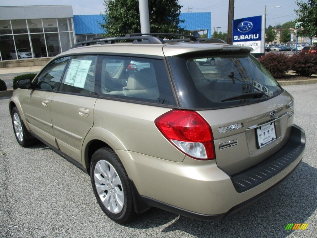 2008 Outback 2.5i Limited L.L.Bean Edition - Harvest Gold Metallic / Warm Ivory photo #4