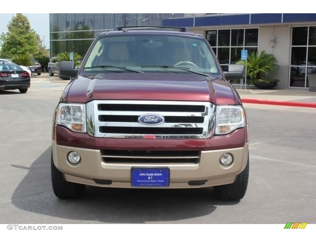 2011 Expedition XLT - Royal Red Metallic / Camel photo #2