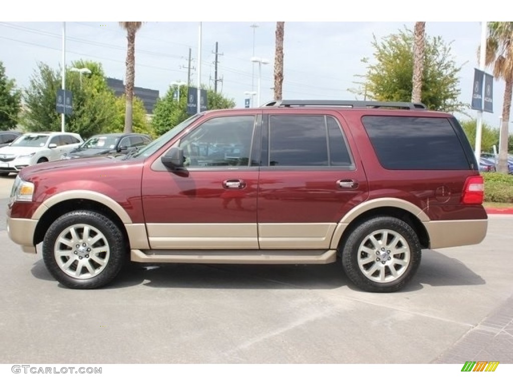 2011 Expedition XLT - Royal Red Metallic / Camel photo #4