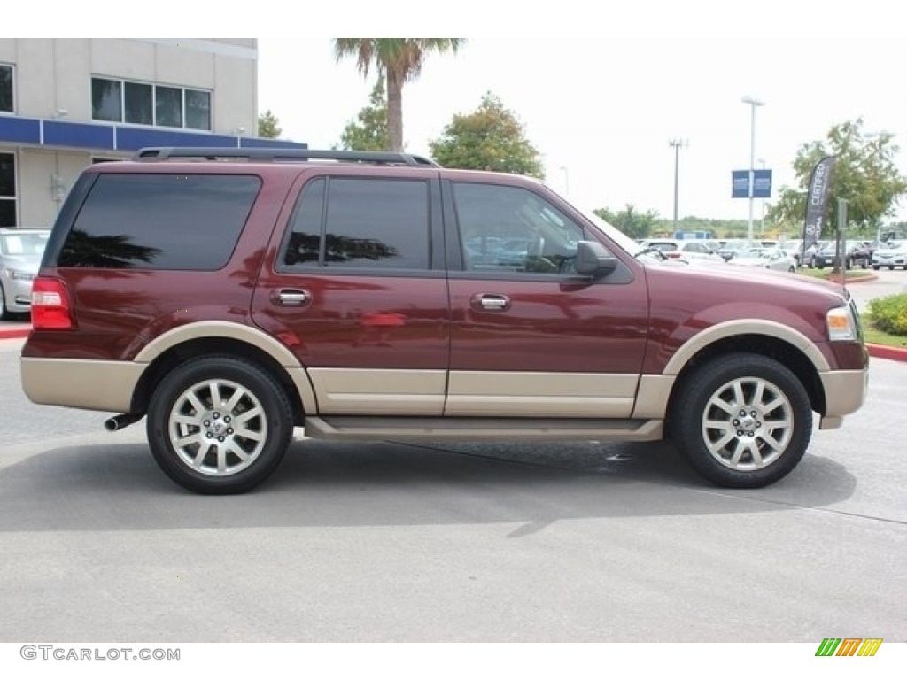 2011 Expedition XLT - Royal Red Metallic / Camel photo #8