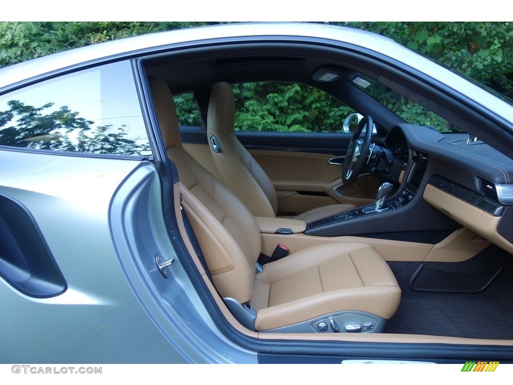 2014 911 Turbo Coupe - GT Silver Metallic / Espresso/Cognac Natural Leather photo #19