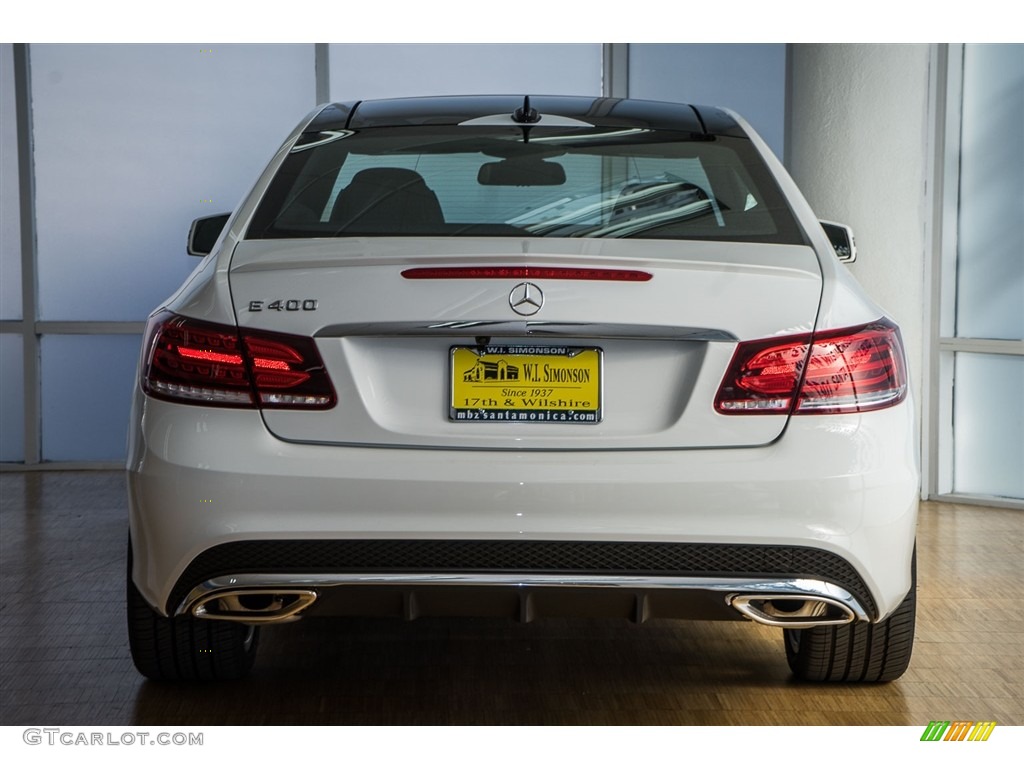 2016 E 400 Coupe - Polar White / Natural Beige/Black photo #4