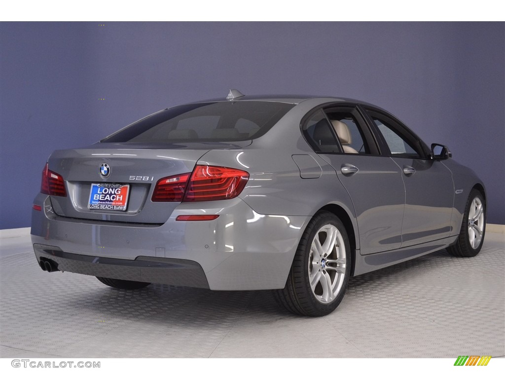 2014 5 Series 528i Sedan - Space Gray Metallic / Ivory White/Black photo #7