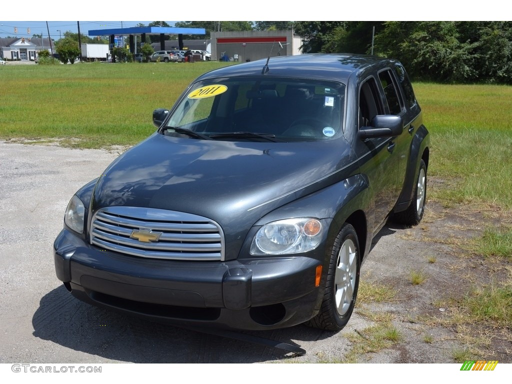 2011 HHR LT - Cyber Gray Metallic / Gray photo #8