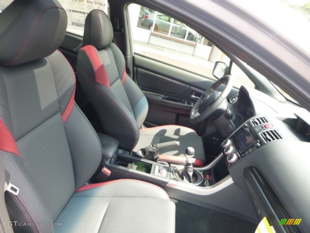 Carbon Black Interior 2017 Subaru WRX STI Limited Photo #114714307
