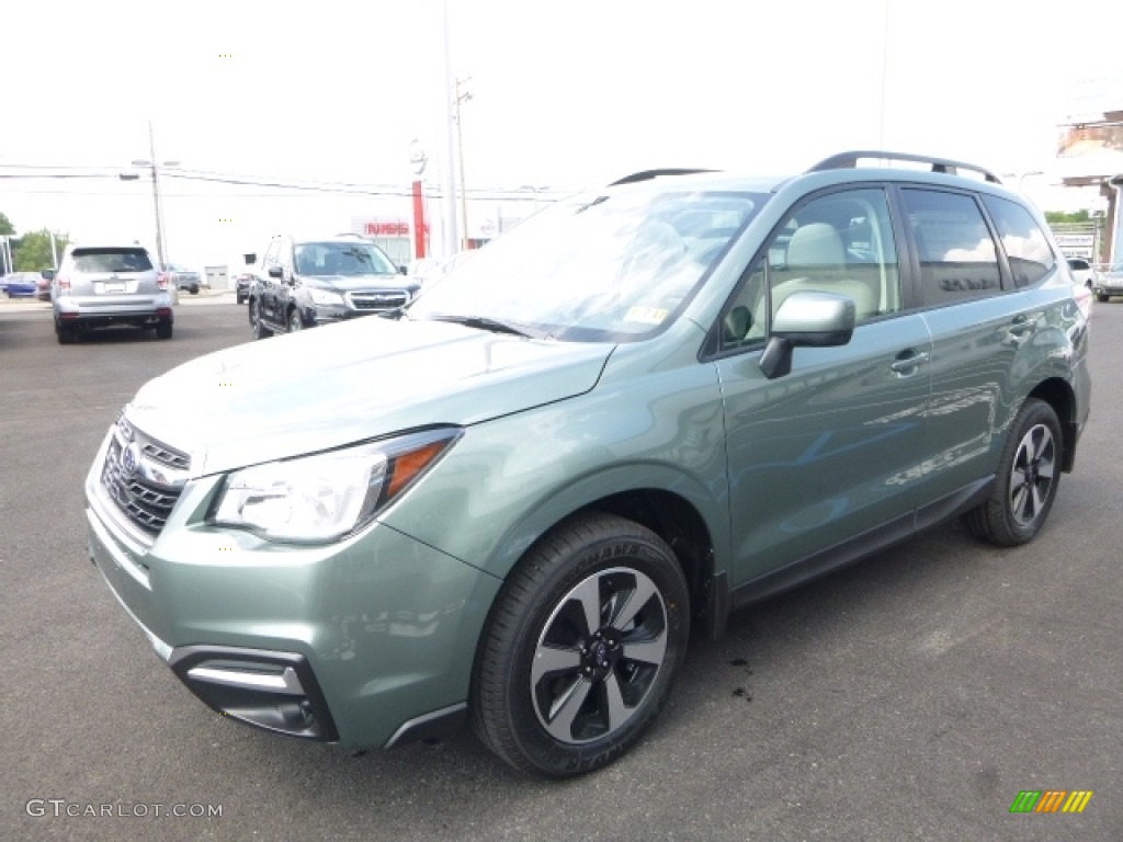 Jasmine Green Metallic 2017 Subaru Forester 2.5i Premium Exterior Photo #114714460