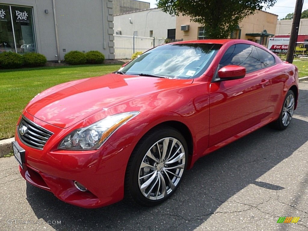 2011 G 37 x AWD Coupe - Vibrant Red / Graphite photo #1