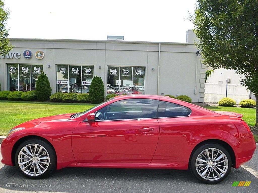 2011 G 37 x AWD Coupe - Vibrant Red / Graphite photo #2