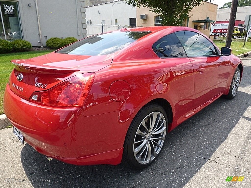 2011 G 37 x AWD Coupe - Vibrant Red / Graphite photo #5