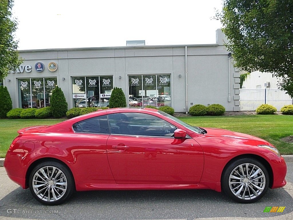 2011 G 37 x AWD Coupe - Vibrant Red / Graphite photo #6