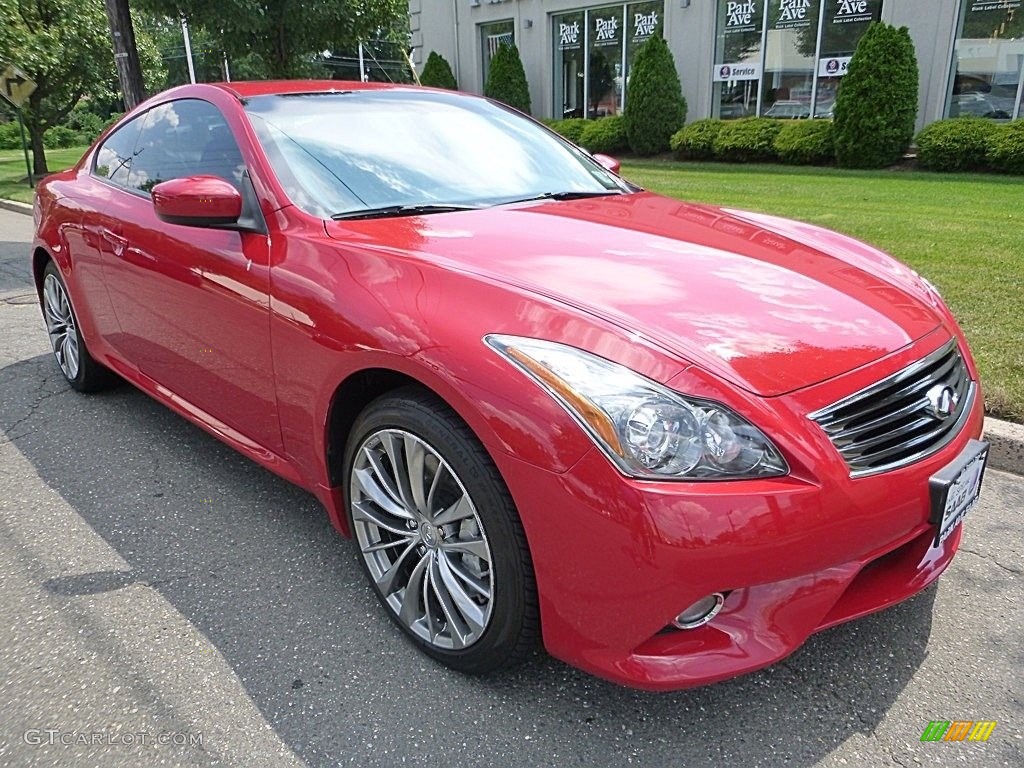2011 G 37 x AWD Coupe - Vibrant Red / Graphite photo #7