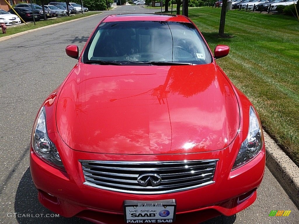 2011 G 37 x AWD Coupe - Vibrant Red / Graphite photo #9