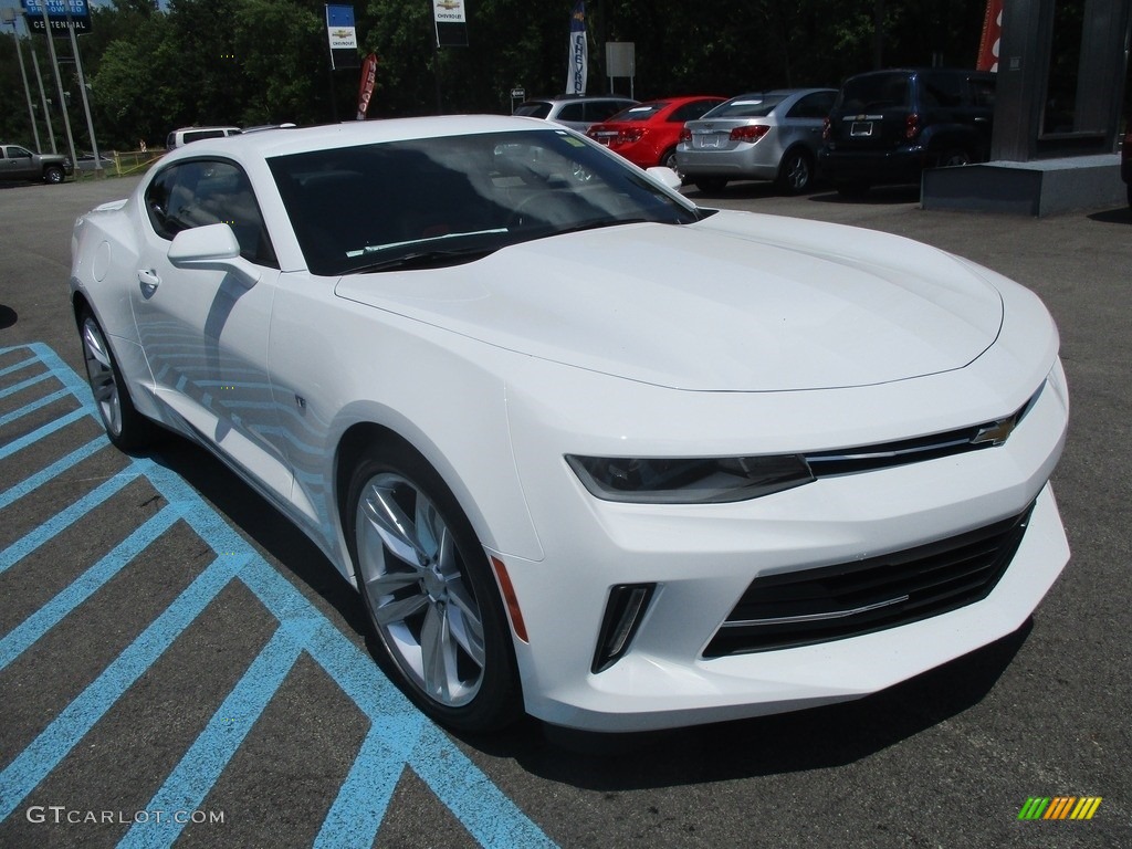 2017 Camaro LT Coupe - Summit White / Adrenaline Red photo #8