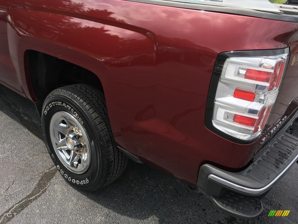 2014 Silverado 1500 WT Regular Cab - Deep Ruby Metallic / Jet Black/Dark Ash photo #12