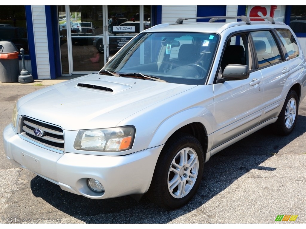 2004 Forester 2.5 XT - Platinum Silver Metallic / Gray photo #3