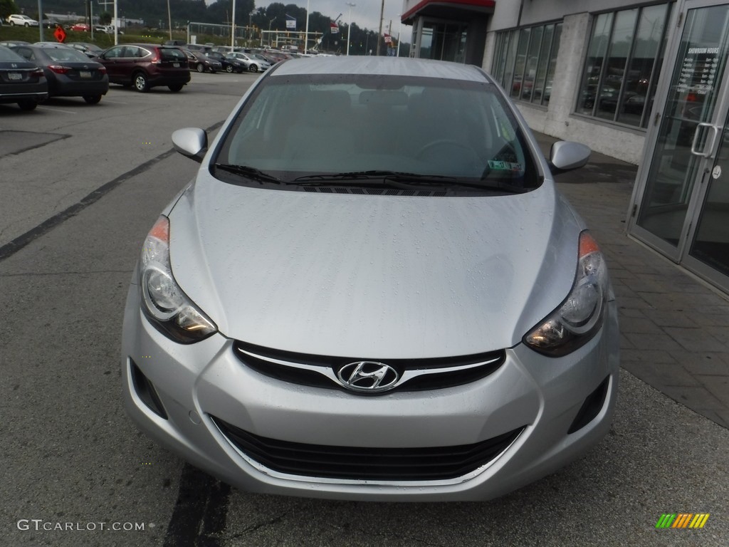 2011 Elantra GLS - Shimmering Silver Metallic / Gray photo #3