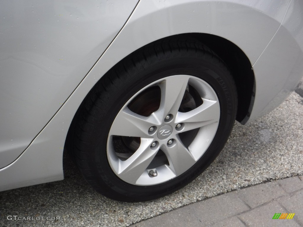 2011 Elantra GLS - Shimmering Silver Metallic / Gray photo #5