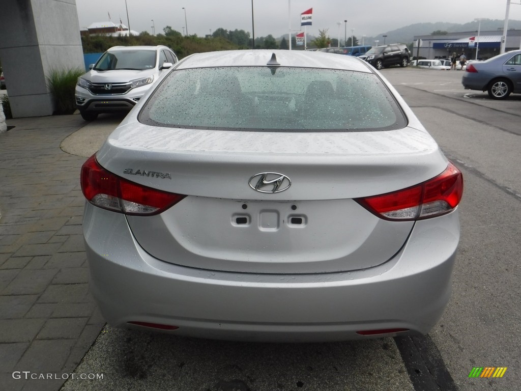 2011 Elantra GLS - Shimmering Silver Metallic / Gray photo #6