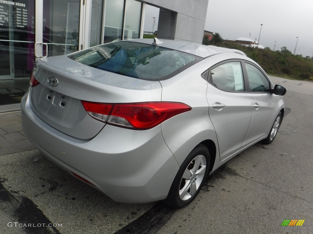 2011 Elantra GLS - Shimmering Silver Metallic / Gray photo #7