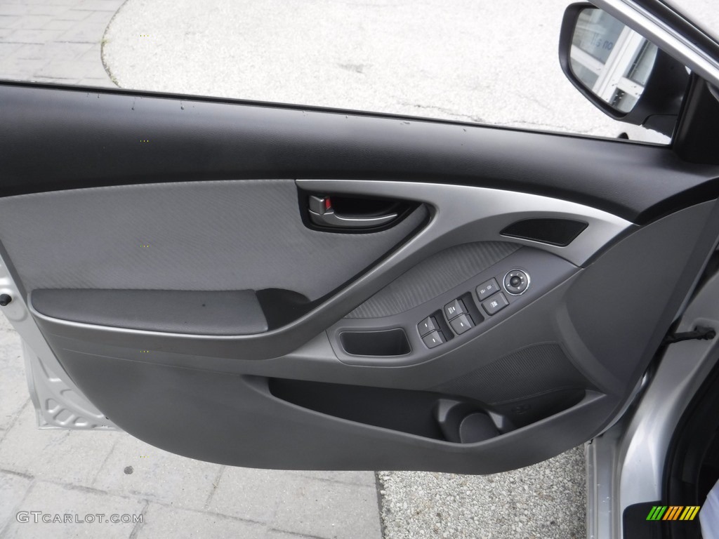 2011 Elantra GLS - Shimmering Silver Metallic / Gray photo #8