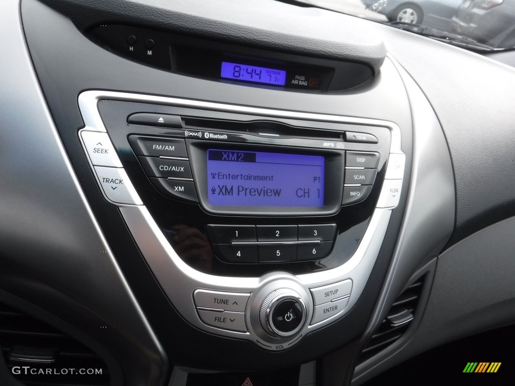2011 Elantra GLS - Shimmering Silver Metallic / Gray photo #12