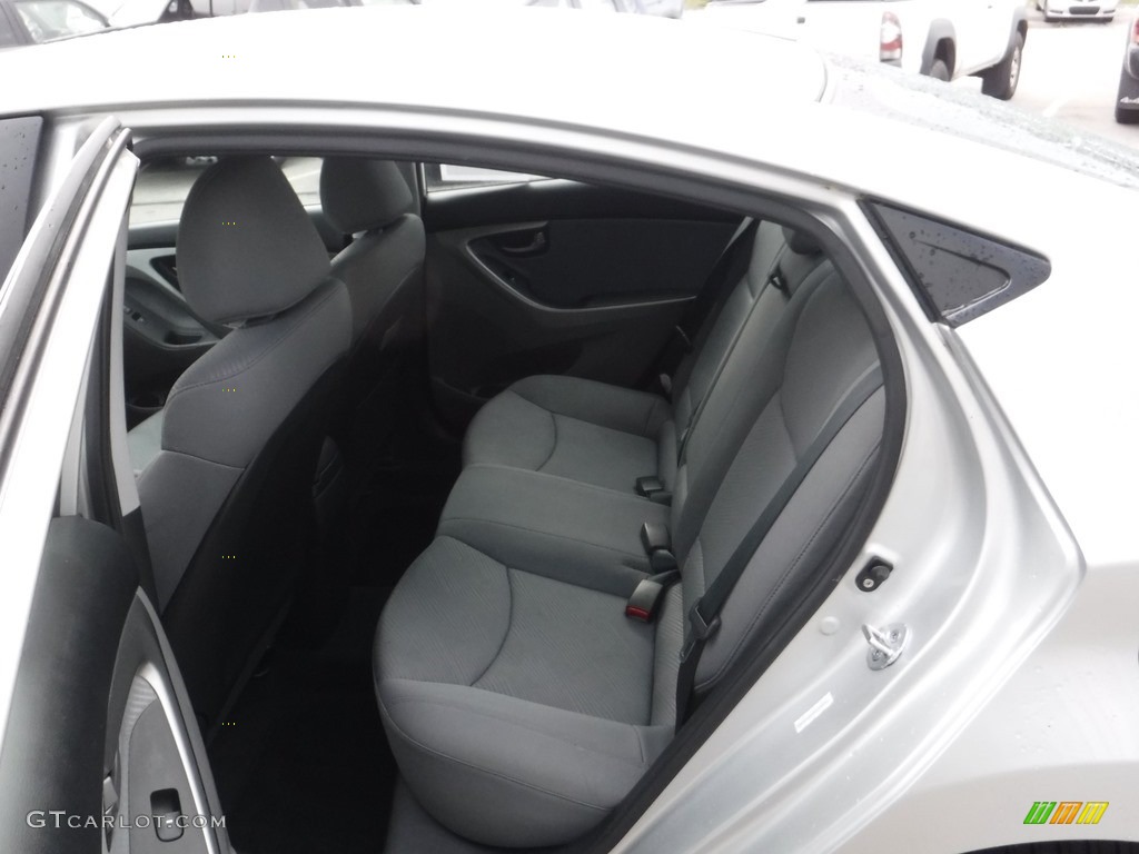 2011 Elantra GLS - Shimmering Silver Metallic / Gray photo #17