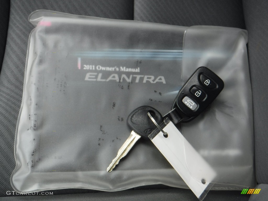 2011 Elantra GLS - Shimmering Silver Metallic / Gray photo #18