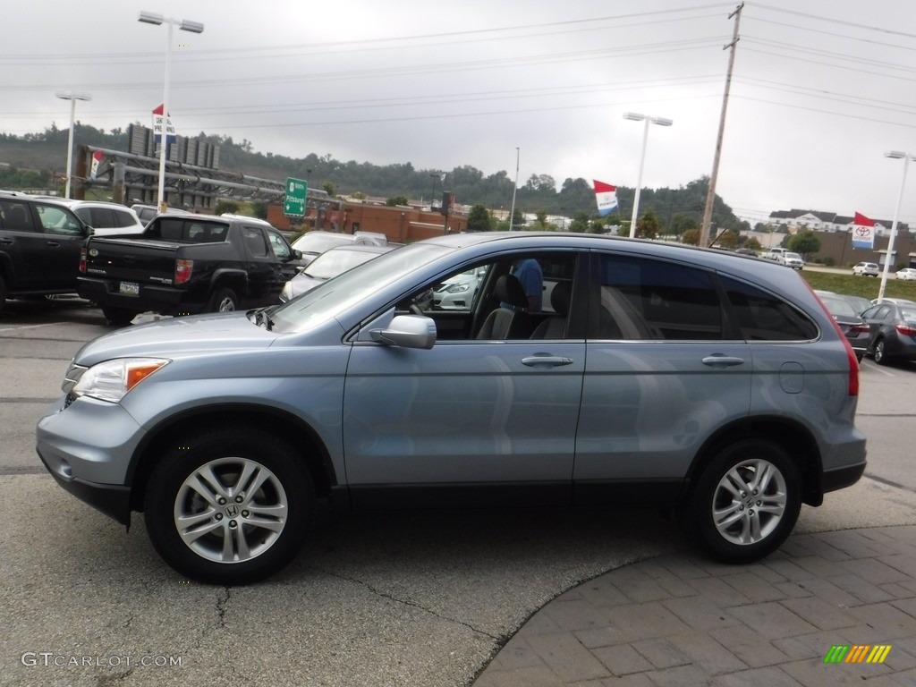 2011 CR-V EX-L 4WD - Glacier Blue Metallic / Gray photo #7