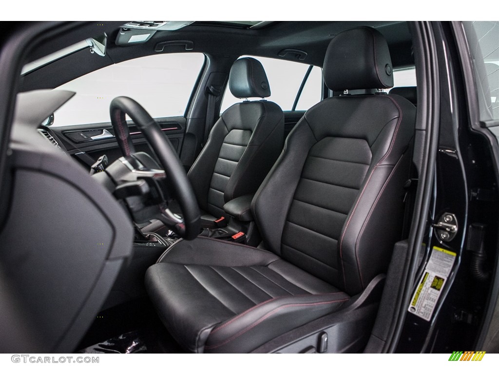 Titan Black Leather Interior 2015 Volkswagen Golf GTI 4-Door 2.0T Autobahn Photo #114727716