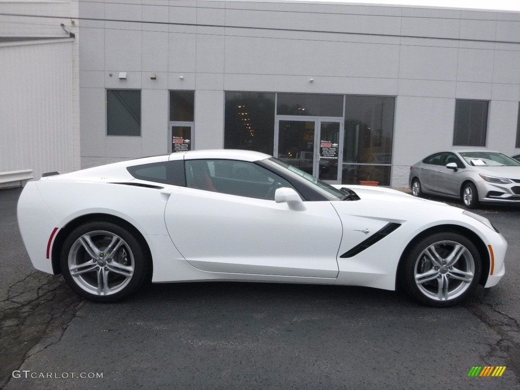 Arctic White 2017 Chevrolet Corvette Stingray Coupe Exterior Photo #114728541
