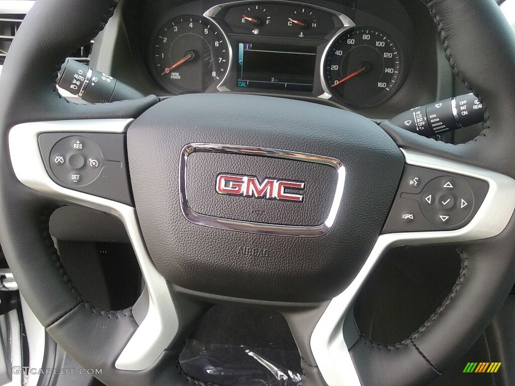 2017 GMC Acadia SLT AWD Jet Black Steering Wheel Photo #114728901