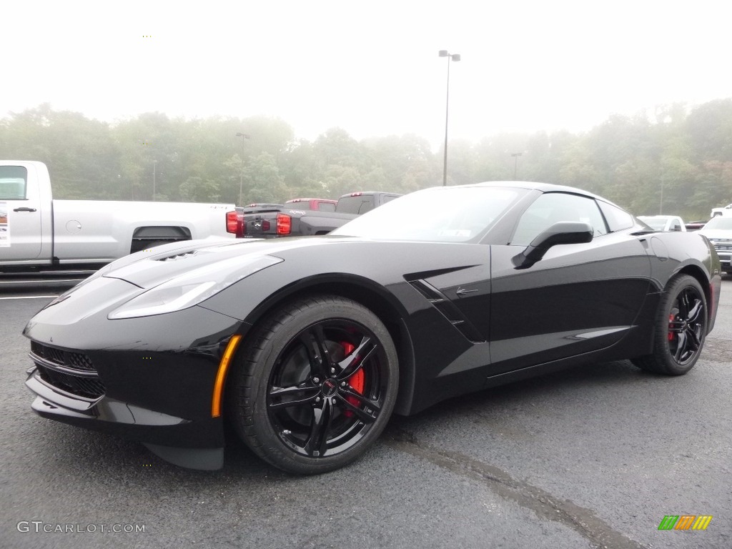 2017 Corvette Stingray Coupe - Black / Adrenaline Red photo #1