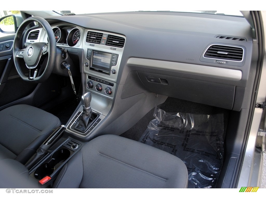 2016 Volkswagen Golf 4 Door 1.8T S Quartz/Titan Black Two Tone Dashboard Photo #114731373