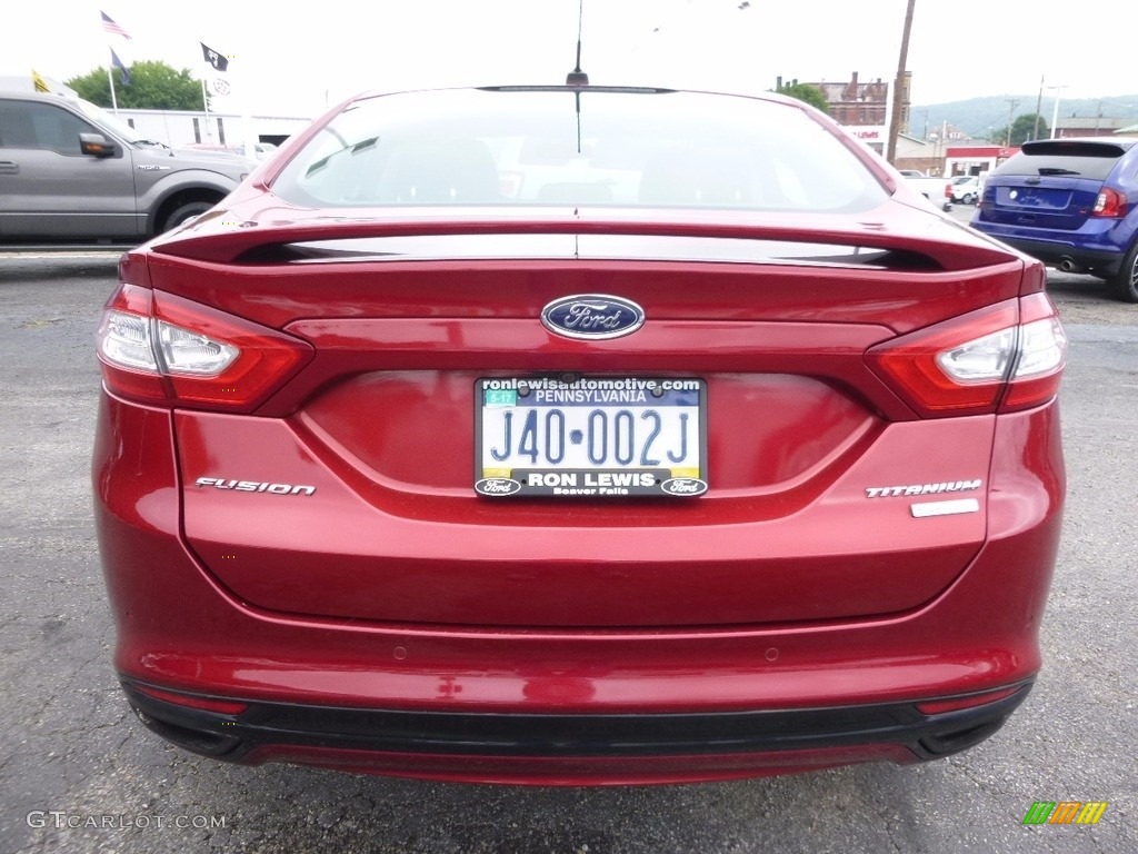 2013 Fusion Titanium - Ruby Red Metallic / Charcoal Black photo #3