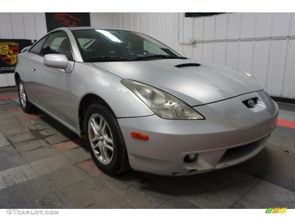2000 Celica GT - Liquid Silver Metallic / Black/Silver photo #5