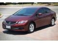 Crimson Pearl - Civic LX Sedan Photo No. 8